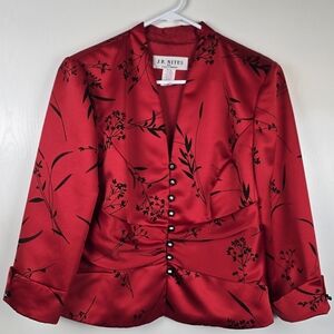 Vintage J.R. Nites Women's Satin Blouse, Jacket, Blazer Size 12